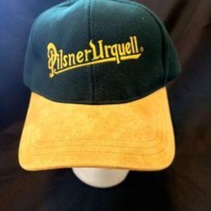 Vintage Pilsner Urquell Suede Hat from 1990s.